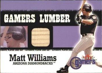 2000 Fleer Gamers - Gamers Lumber #NNO Matt Williams  Front