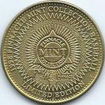 1998 Pinnacle Mint Collection - Coins Brass #06 Juan Gonzalez Back