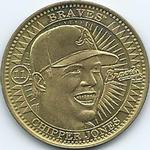 1998 Pinnacle Mint Collection - Coins Brass #11 Chipper Jones Front