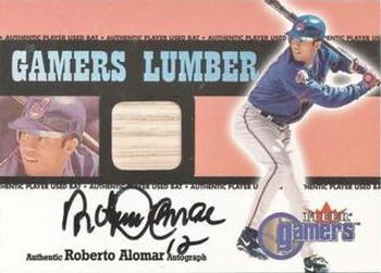 2000 Fleer Gamers - Signed Gamers Lumber #NNO Roberto Alomar  Front