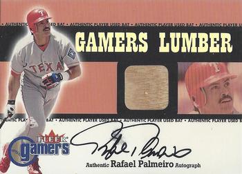 2000 Fleer Gamers - Signed Gamers Lumber #NNO Rafael Palmeiro  Front