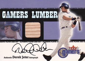 2000 Fleer Gamers - Signed Gamers Lumber #NNO Derek Jeter  Front