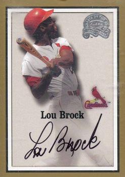2000 Fleer Greats of the Game - Autographs #NNO Lou Brock Front