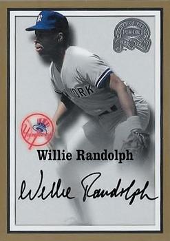 2000 Fleer Greats of the Game - Autographs #NNO Willie Randolph Front