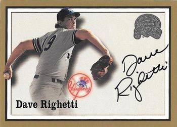 2000 Fleer Greats of the Game - Autographs #NNO Dave Righetti Front