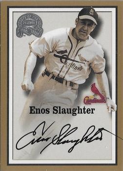 2000 Fleer Greats of the Game - Autographs #NNO Enos Slaughter Front