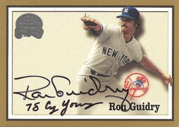 2000 Fleer Greats of the Game - Autographs Memorable Moments #NNO Ron Guidry Front