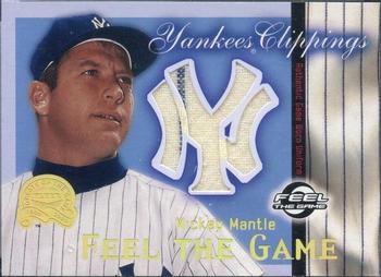 2000 Fleer Greats of the Game - Feel the Game Yankees Clippings #NNO Mickey Mantle Front