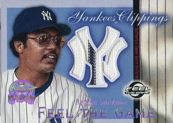 2000 Fleer Greats of the Game - Feel the Game Yankees Clippings #NNO Reggie Jackson Front