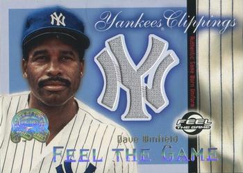 2000 Fleer Greats of the Game - Feel the Game Yankees Clippings #NNO Dave Winfield Front