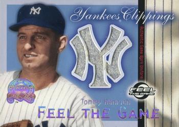 2000 Fleer Greats of the Game - Feel the Game Yankees Clippings #NNO Tommy Henrich Front