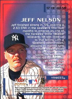 2000 Fleer Impact - Mighty Fine in '99 #17MF Jeff Nelson Back