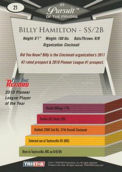 2011 TriStar Pursuit #21 Billy Hamilton Back