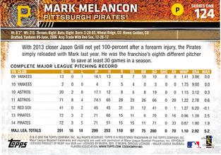 2015 Topps Mini #124 Mark Melancon Back