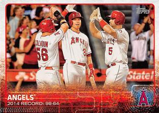 2015 Topps Mini #223 Los Angeles Angels Front