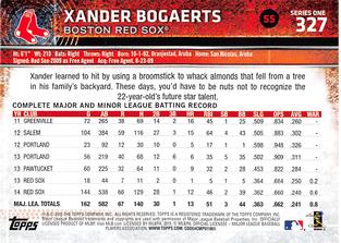 2015 Topps Mini #327 Xander Bogaerts Back