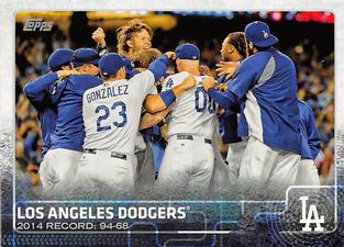2015 Topps Mini #478 Los Angeles Dodgers Front