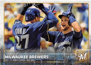 2015 Topps Mini #701 Milwaukee Brewers Front