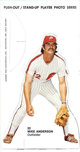 1974 Johnny Pro Philadelphia Phillies Stand-Ups #NNO Mike Anderson Front
