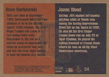 2000 Fleer Tradition Glossy #24 Dave Borkowski / Jason Wood Back
