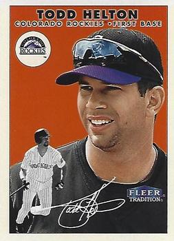 2000 Fleer Tradition Glossy #175 Todd Helton Front