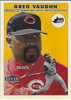 2000 Fleer Tradition Glossy #195 Greg Vaughn Front