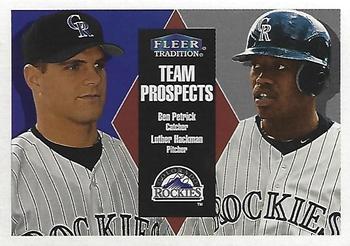 2000 Fleer Tradition Glossy #318 Luther Hackman / Ben Petrick Front