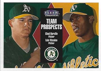 2000 Fleer Tradition Glossy #434 Chad Harville / Luis Vizcaino Front