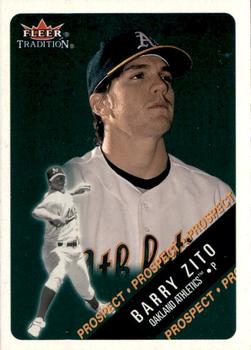 2000 Fleer Tradition Glossy #458 Barry Zito Front