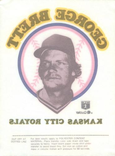 1976 Mr. Softee Iron-Ons #NNO George Brett Front