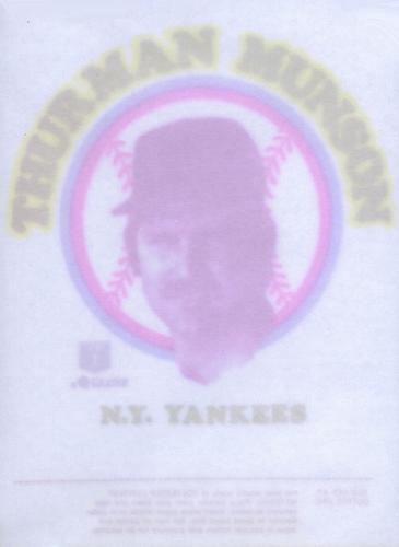 1976 Mr. Softee Iron-Ons #NNO Thurman Munson Back