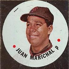 1967 Topps Discs #NNO Juan Marichal Front