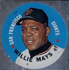 1967 Topps Discs #NNO Willie Mays Front