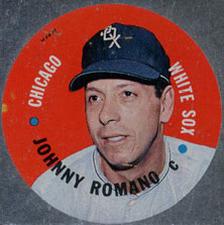 1967 Topps Discs #NNO Johnny Romano Front