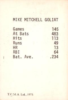 1975 TCMA 1950 Philadelphia Phillies/Whiz Kids #10 Mike Goliat Back