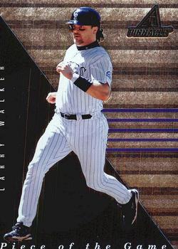 1998 Pinnacle Plus - Piece of the Game #10 Larry Walker Front