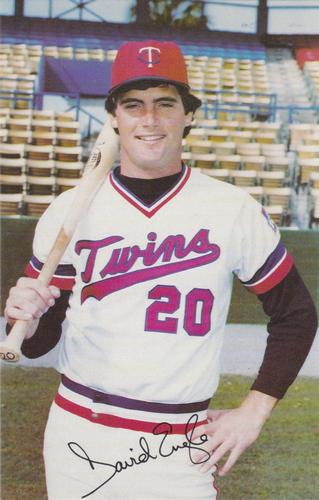 1984 Minnesota Twins Postcards #NNO Dave Engle Front