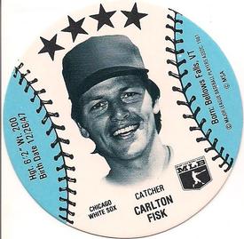 1982 On Deck Cookies Discs #NNO Carlton Fisk Front