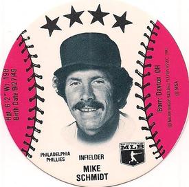 1982 On Deck Cookies Discs #NNO Mike Schmidt Front
