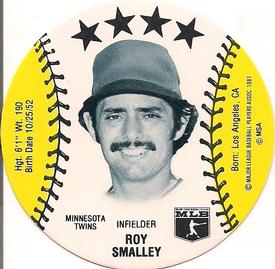 1982 On Deck Cookies Discs #NNO Roy Smalley Front