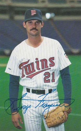 1987 Minnesota Twins Postcards #NNO George Frazier Front