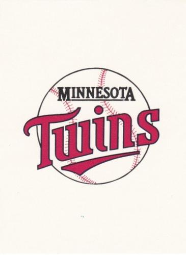 1987 Minnesota Twins World Championship #33 Twins Logo/Checklist Front