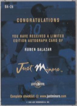2000 Just - Autographs #BA-26 Ruben Salazar Back