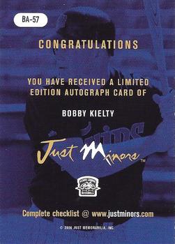 2000 Just - Autographs #BA-57 Bobby Kielty Back