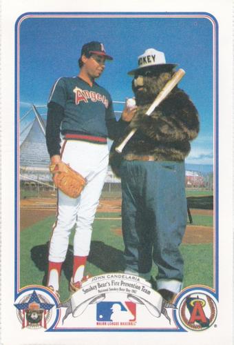 1987 Smokey Bear's Fire Prevention Team American League #3 John Candelaria Front