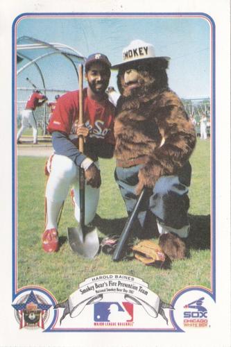1987 Smokey Bear's Fire Prevention Team American League #4 Harold Baines Front