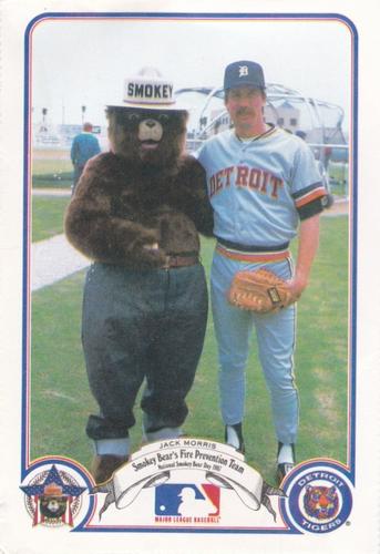 1987 Smokey Bear's Fire Prevention Team American League #6 Jack Morris Front