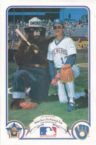 1987 Smokey Bear's Fire Prevention Team American League #15 Jim Gantner Front
