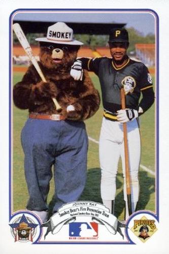 1987 Smokey Bear's Fire Prevention Team National League #8 Johnny Ray Front