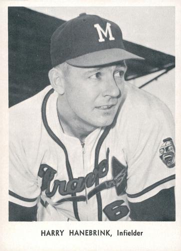 1958 Jay Publishing World Series Milwaukee Braves #NNO Harry Hanebrink Front